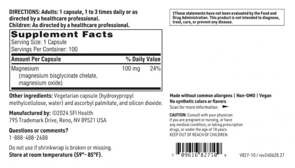 Frasco con tapa y etiqueta completa