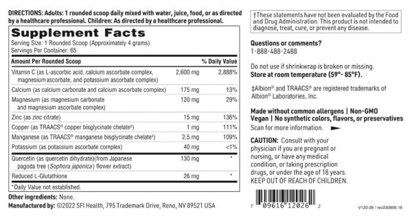 Frasco de 260 g Klaire Labs Multielement C