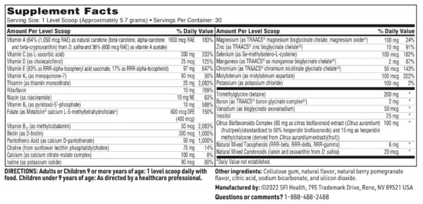 Frasco de VitaSpectrum Powder para niños