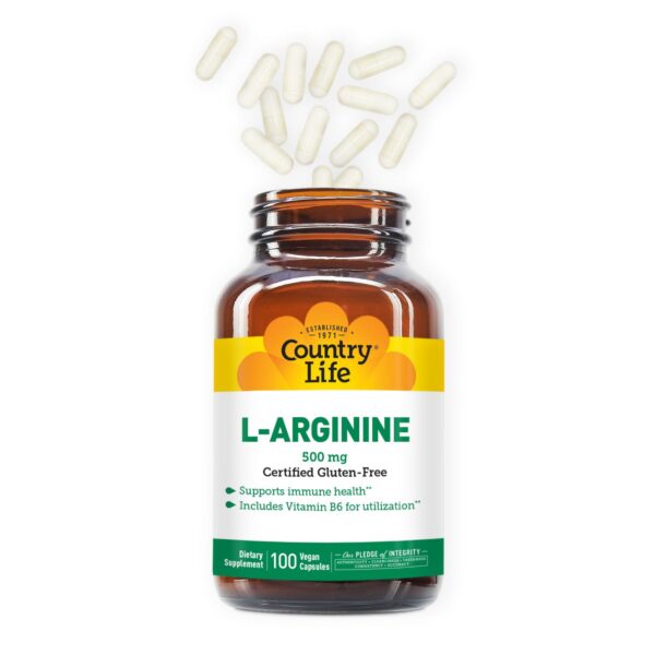 L-Arginina Country Life apoyo inmunológico y salud