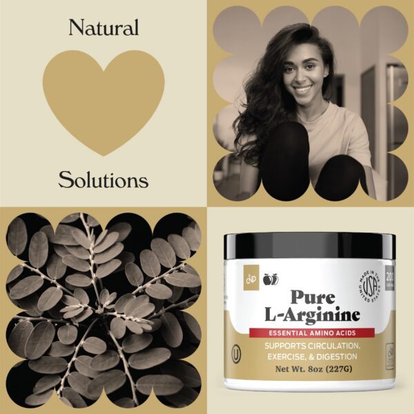 Frasco de polvo de L-arginina con tapa