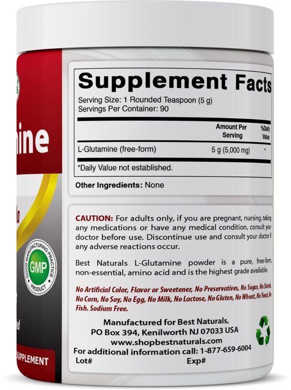 Detalle de pureza de la fórmula