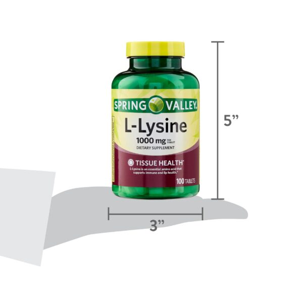Interior del envase de L-Lysina 1000 mg