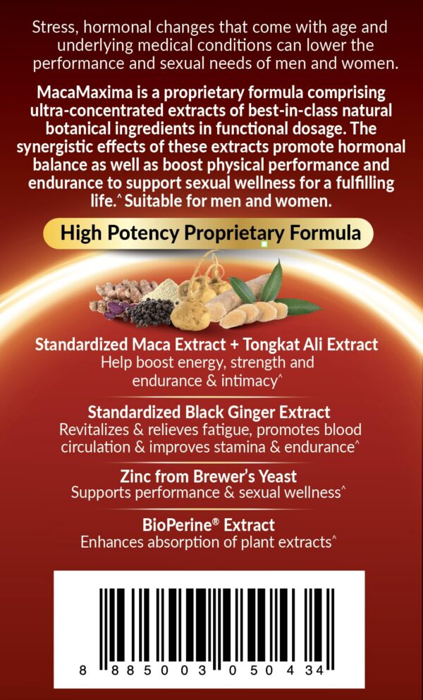 LABO Nutrition suplemento sin gluten y sin OGM MacaMaxima