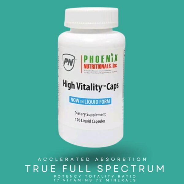 Lado del envase multivitamínico High Vitality detalle