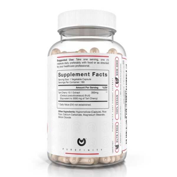 Lado del frasco cápsulas PUREFINITY para ácido úrico