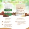 Lado posterior envase Real Mushrooms crema funcional de coco