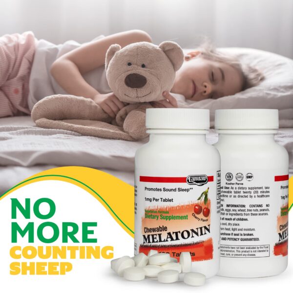 Landau melatonina 1mg suplemento kosher hecho en USA