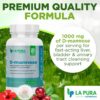 Etiqueta frontal LaPura D-manosa 1000 mg