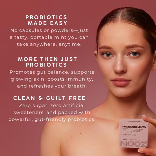 Lata recargable NOOZ pastillas probióticas portátil