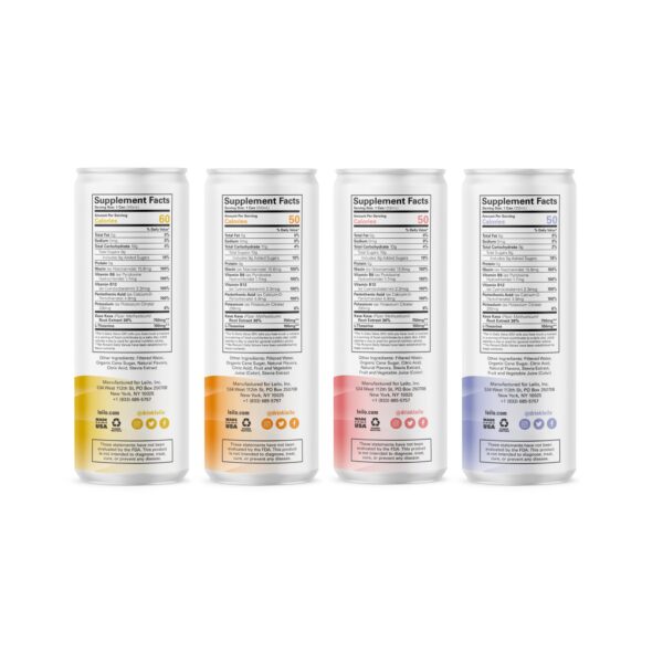 Latas reciclables bebida espumosa relajante LEILO