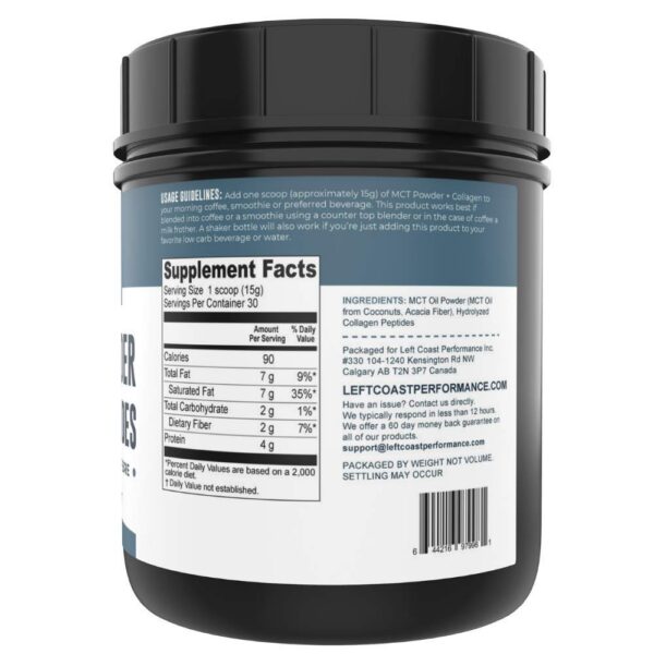 Version 1.0.0 Batido con polvo MCT Collagen vainilla en vaso