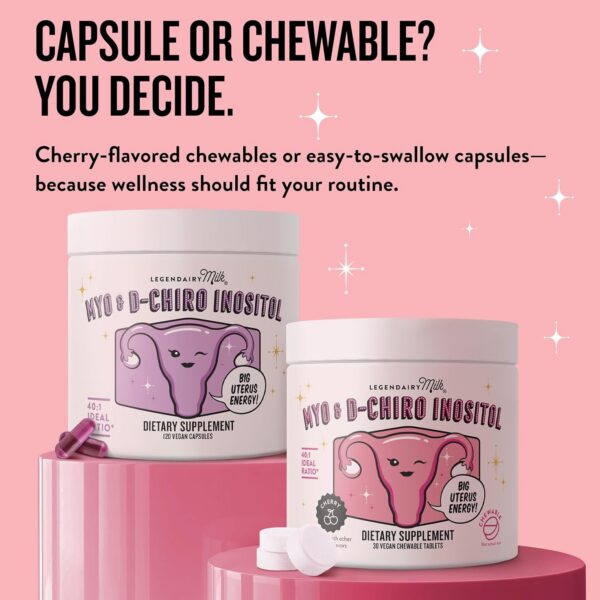 Legendairy Milk Pure Inositol Chewables empaque