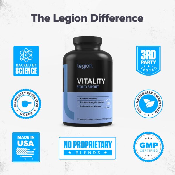 LEGION Vitality etiqueta detalle
