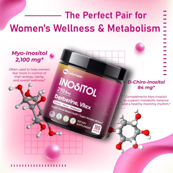 Frasco y cápsulas Lelumoon Inositol