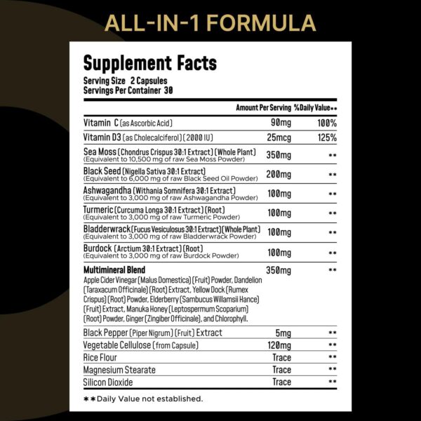 Cápsula individual de Leotri Sea Moss