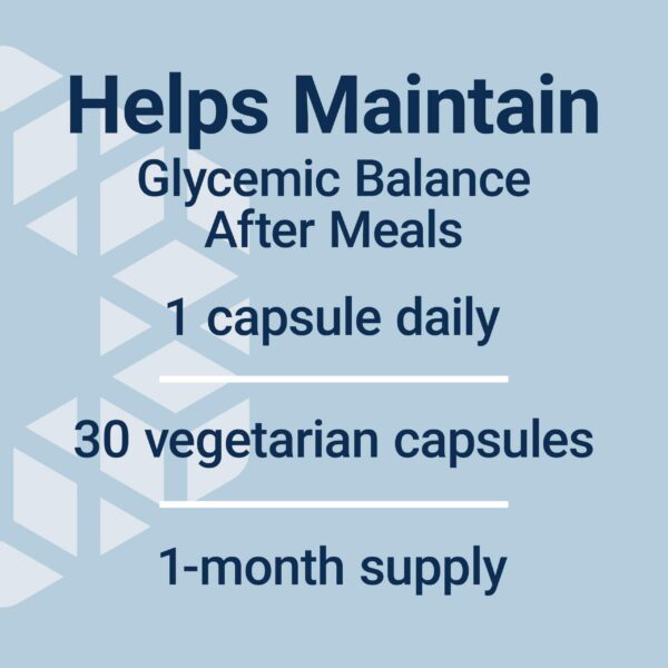 Version 1.0.0 Frasco de Glycemic Guard con etiqueta