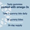 Gomitas Omega-3 Life Extension sobre mesa
