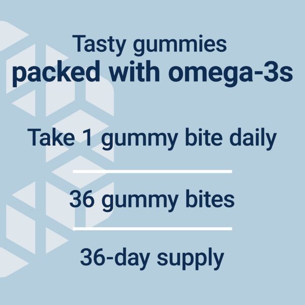 Gomitas Omega-3 Life Extension sobre mesa