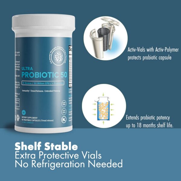 Life & Food probióticos 50B ufc soporte digestivo