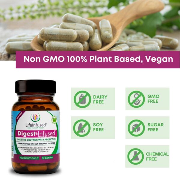 Frasco Life Infused con etiqueta