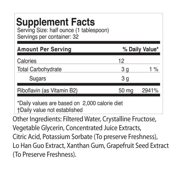 Frasco Life Solutions B2 líquido en fondo claro