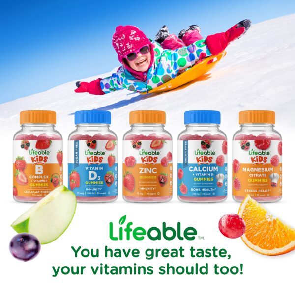 Frasco Lifeable Vitamina C Kids con etiqueta