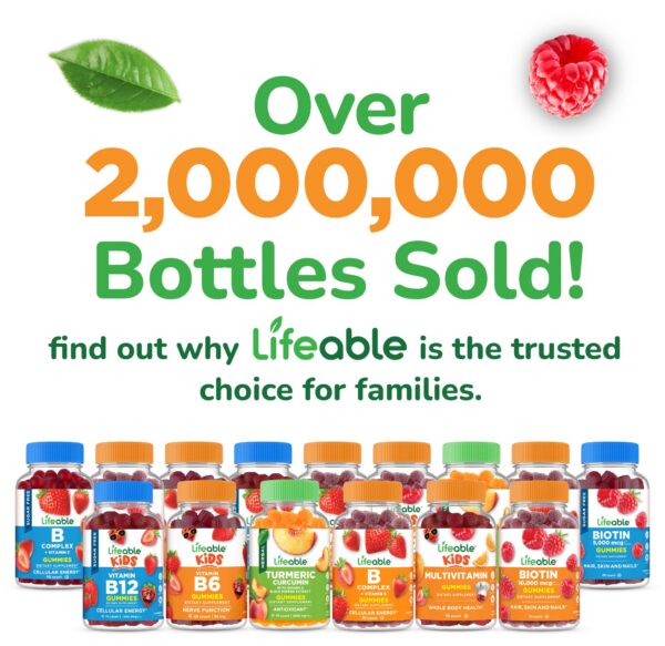 Gomitas Lifeable sin azúcar y vegetariano