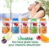 Vista frontal de Lifeable Magnesio+B12 Gummies