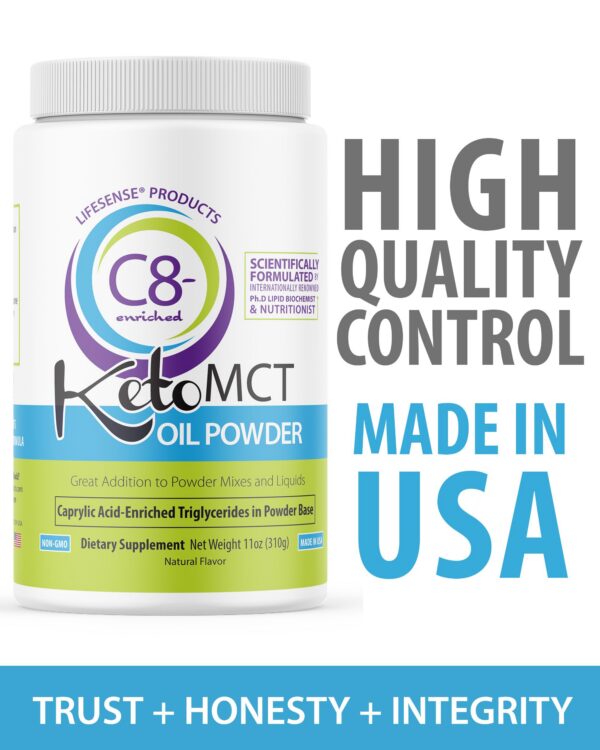 Envase LifeSense MCT polvo C8 para keto