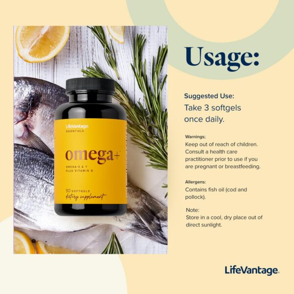 Tapa y etiqueta LifeVantage Omega+