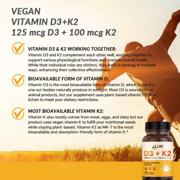 Cierre del frasco LIIFE D3 K2