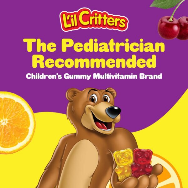 L'il Critters gomitas con 7 nutrientes y 3 gramos de fibra por porción