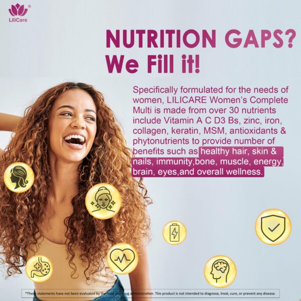 Etiqueta frontal de LILICARE con hipervínculos