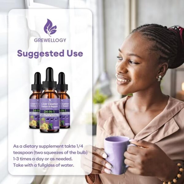 Limpieza y apoyo hepático gotas naturales con cardo mariano