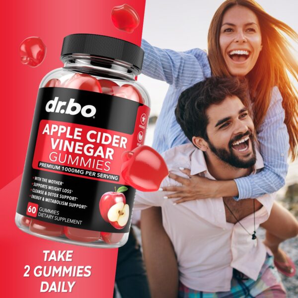 Gomitas ACV con máximo 1000mg vinagre manzana para dieta saludable