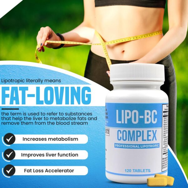 Lipo-BC complejo vitamínico tabletas amarillo brillo