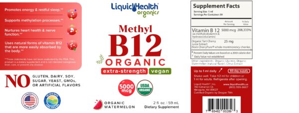 Detalle de contenido de B12 LIQUIDHEALTH