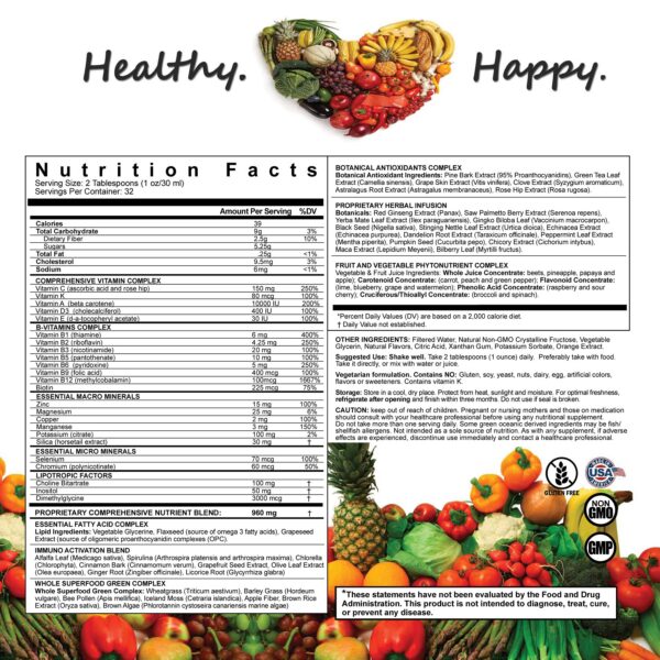 Version 1.0.0 Vista lateral de la botella LiquiVive