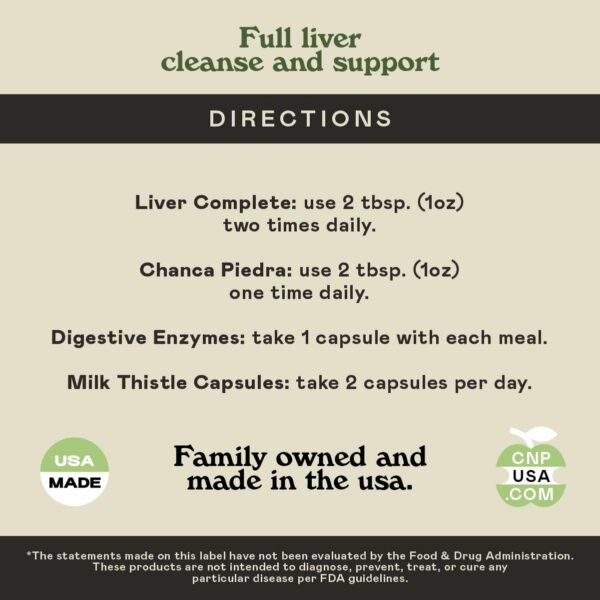 Liver Complete detox natural con vinagre de sidra para órganos