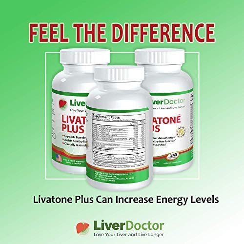 Livatone Plus cápsulas fáciles de tragar para salud hepática