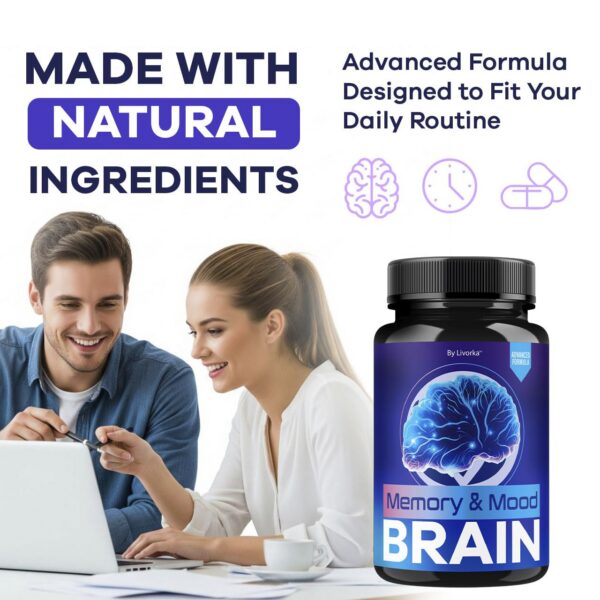 Caja y cápsulas LIVORKA Memory Mood Brain