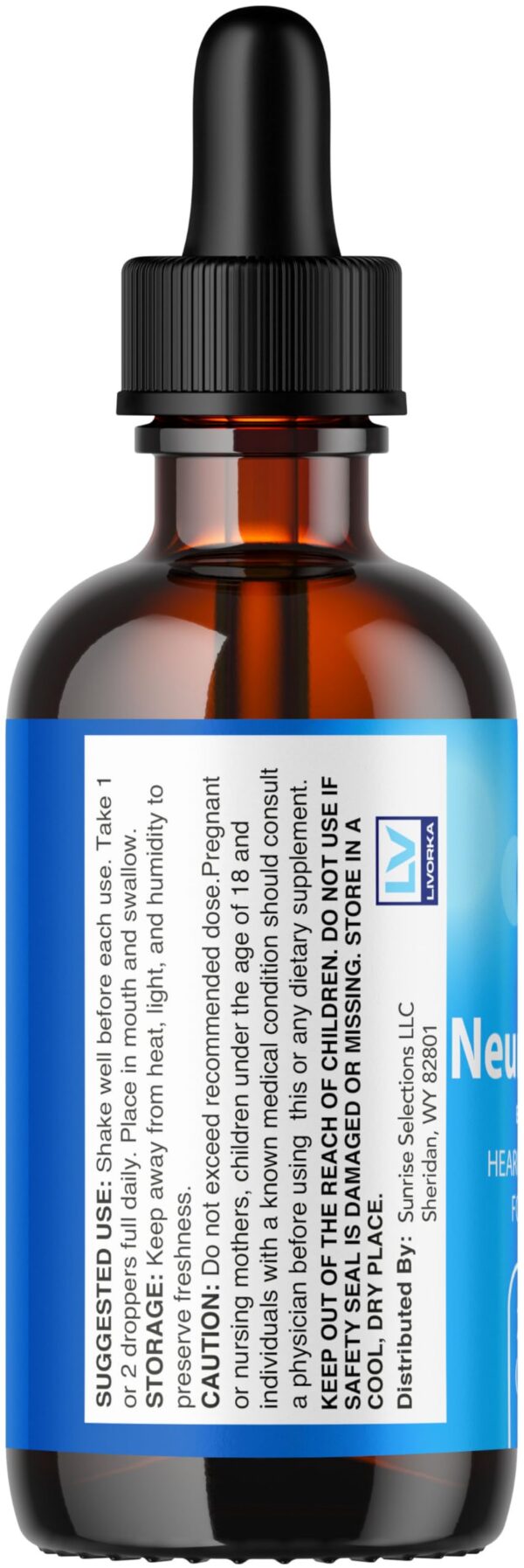 LIVORKA NeuroQuiet 3 botellas gotas fórmula avanzada natural