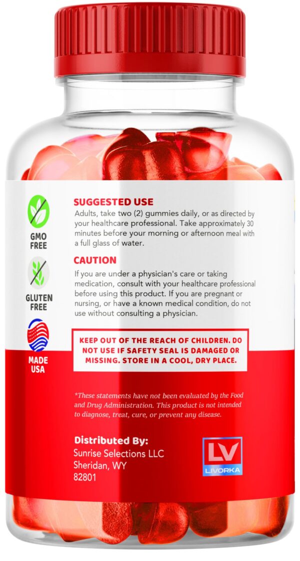 LIVORKA suplemento Ketozense con gomitas ACV 2 frascos