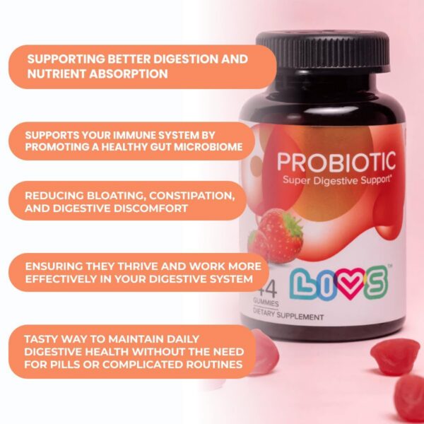 Etiqueta de ingredientes LIVS Probiotic Gummies