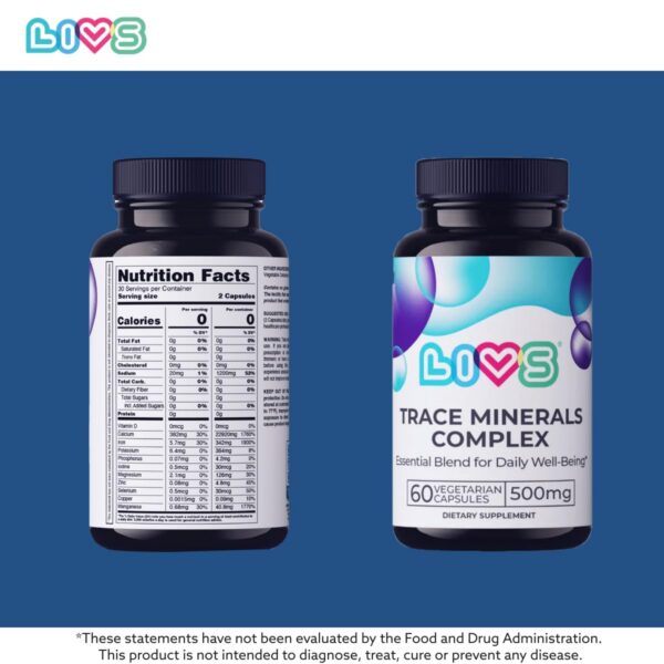 Version 1.0.0 Presentación de LIVS Mineral Complex 60 cápsulas