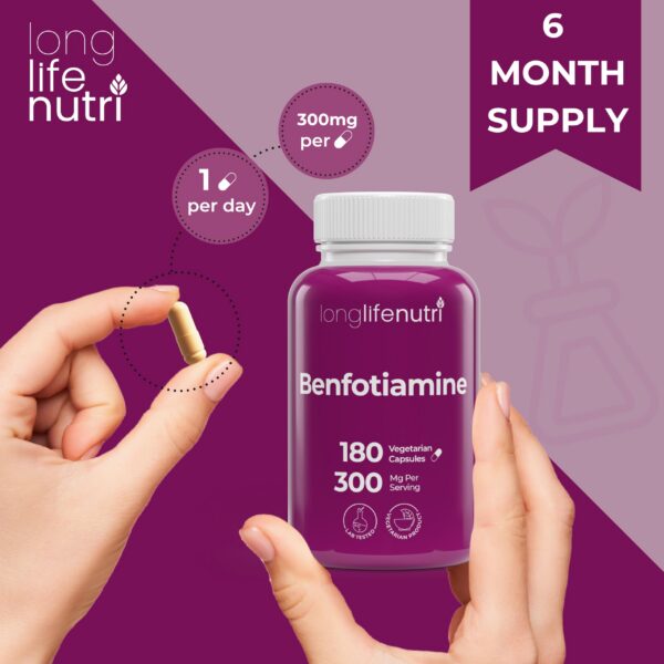tabla nutricional suplemento benfotiamina longlifenutri