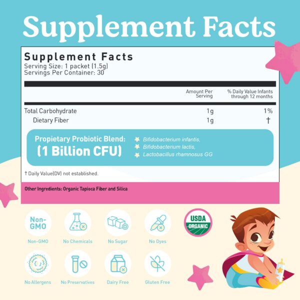 Lovebug probióticos para recién nacidos y bebés pequeño frasco