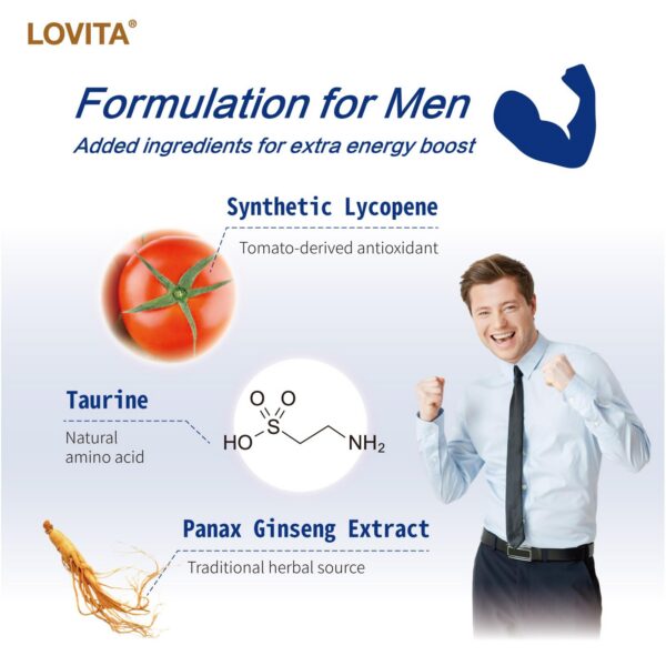 Lovita suplemento para salud cabello piel uñas hombres