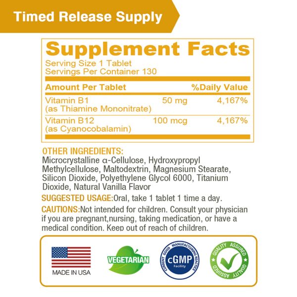 Empaque Lovita B1 B12 130 tabletas